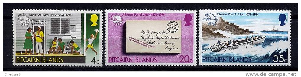 Pitcairn **  N° 139 à 141 - Centenaire De L'U.P.U. - Pitcairneilanden