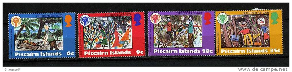 Pitcairn **  N° 185 à 188 - Noël. Dessins D'enfants - Pitcairninsel