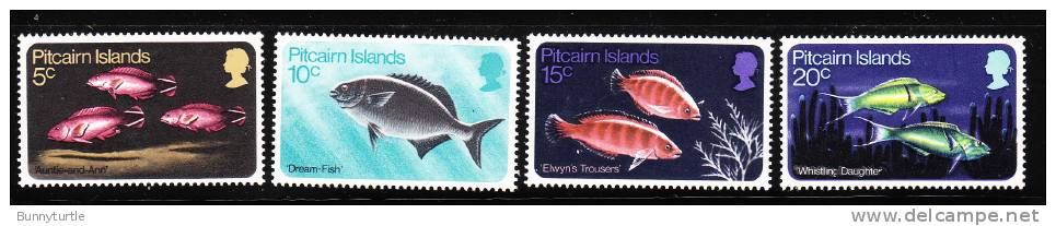 Pitcairn Islands 1970 Fish Groupers Wrasse Rudderfish Mint - Pitcairn Islands