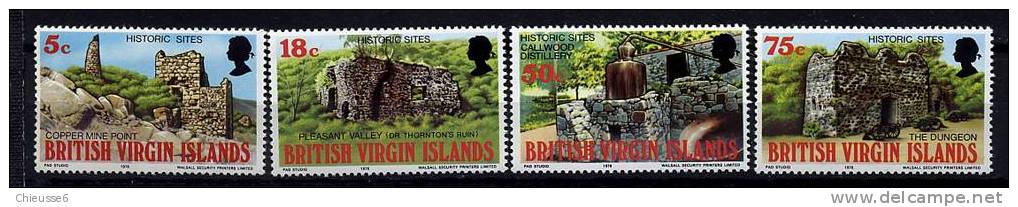 Iles Vierges ** N° 307 à 310 - Bicent. De L'Indépendance Des Etats Unis (Bateaux) - British Virgin Islands