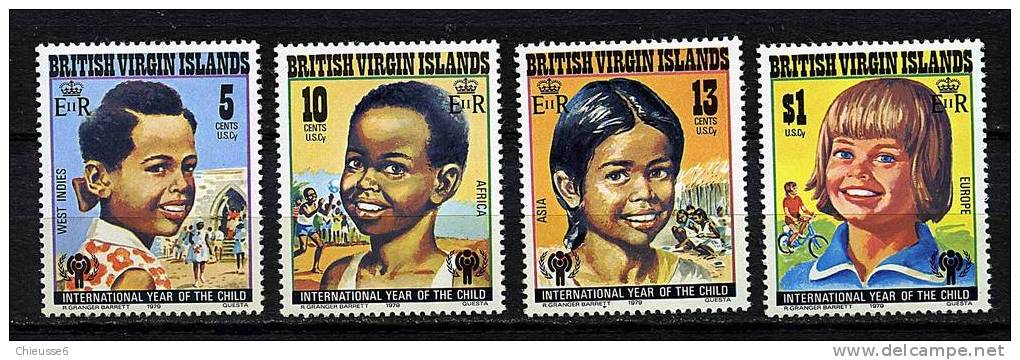 Iles Vierges ** N° 364 à 367 - Année Internationale De L'enfant - British Virgin Islands