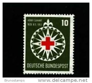 GERMANY/DEUTSCHELAND - 1953  HENRI DUNANT  MINT NH - Unused Stamps