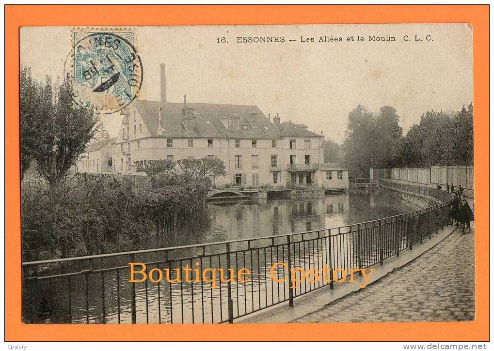 91 - ESSONNES - Les Allées Et Le Moulin - Essonnes