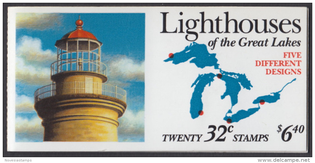 !a! USA Sc# 2973a MNH BOOKLET(20) - Lighthouses - 1981-...