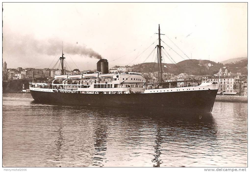 Cpsm Bateau Paquebot ; Le Commandant Quéré A Bastia - Bastia