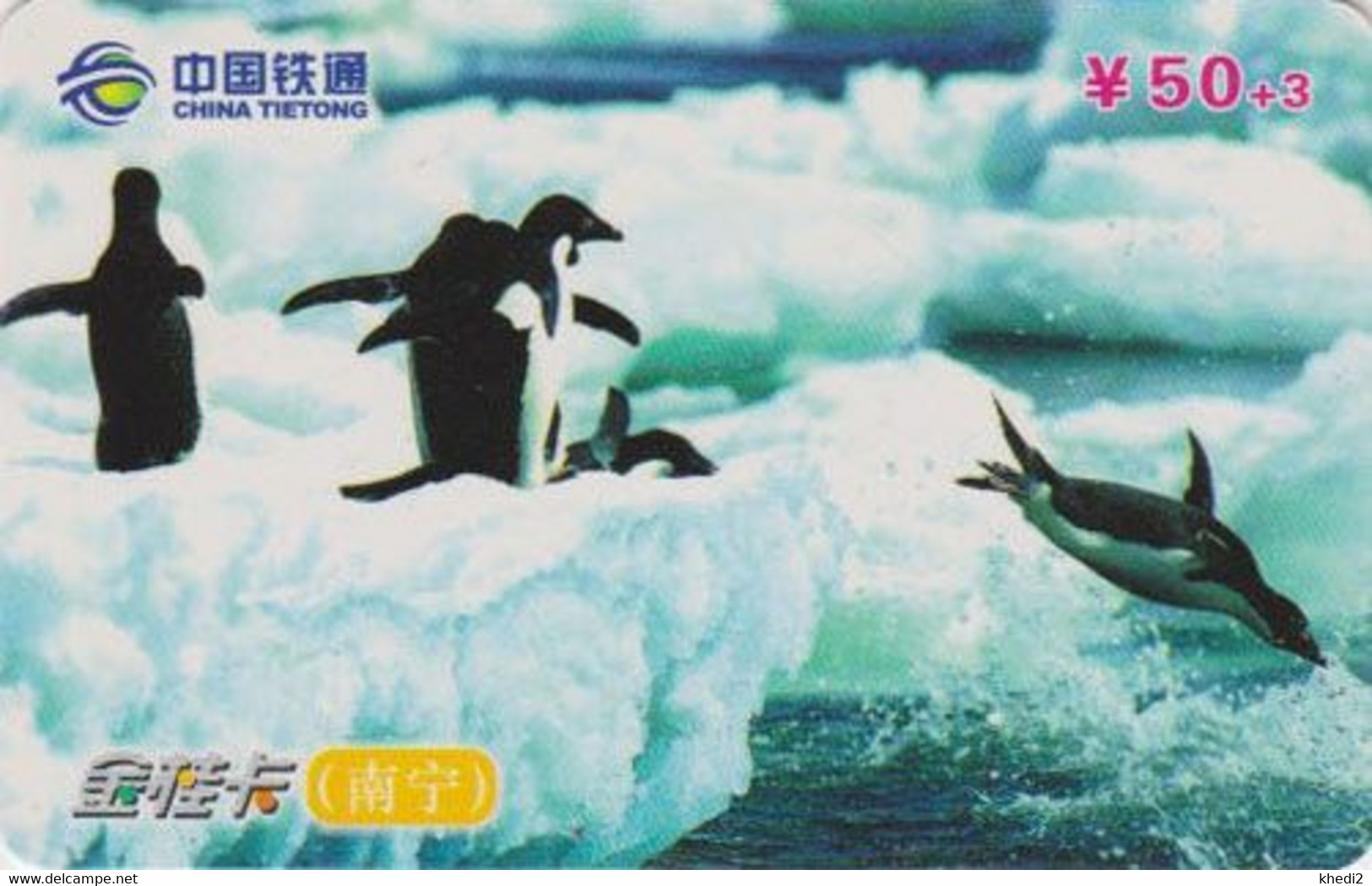 Télécarte CHINE - ANIMAL - OISEAU - MANCHOT ADELIE -  PENGUIN BIRD CHINA TIETONG Phonecard - PINGUIN - 157 - China