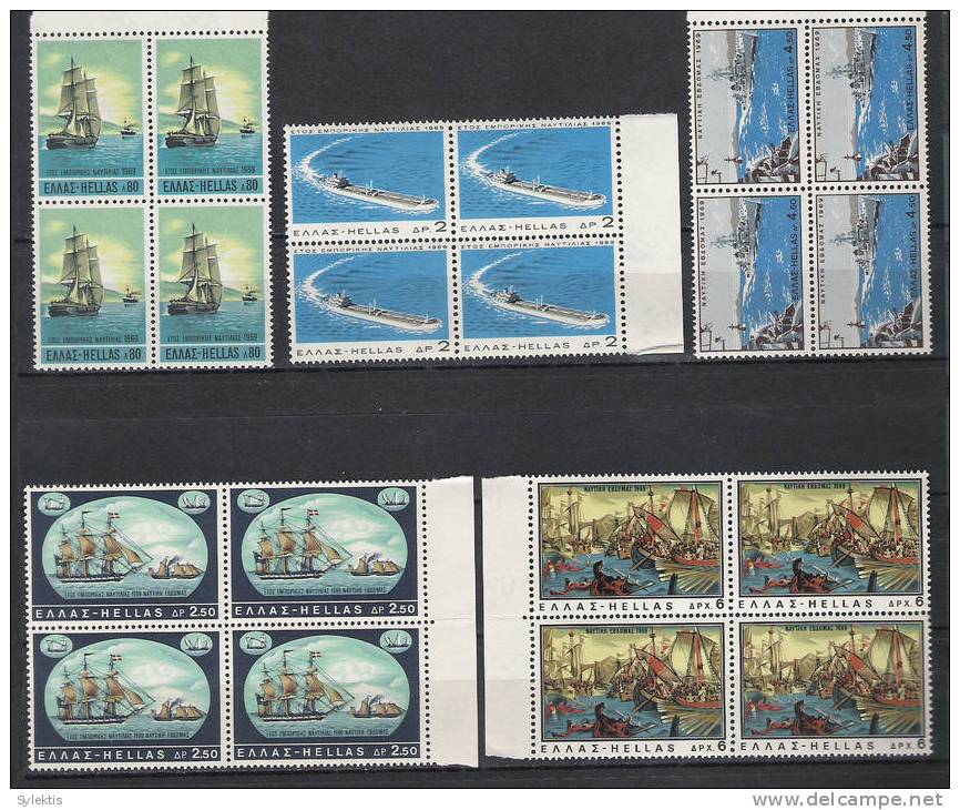 GREECE 1969 Hellas And Sea BLOCK 4 MNH - Autres (Mer)