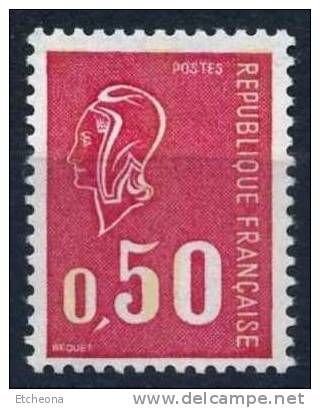 = Type Marianne De Bèquet  50c  Rouge, Taille Douce, N°1664c Neuf - 1971-1976 Marianne (Béquet)