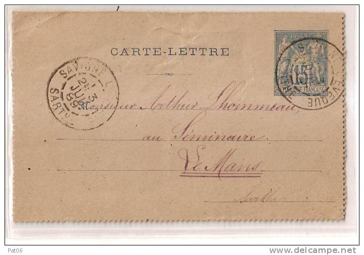 SARTHE  (71)    Oiseau Le Petit - Letter Cards