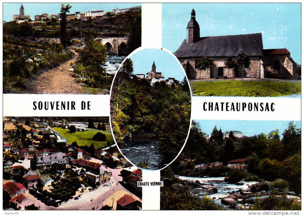 87 Chateauponsac  Village Pont Eglise Rivière - Chateauponsac