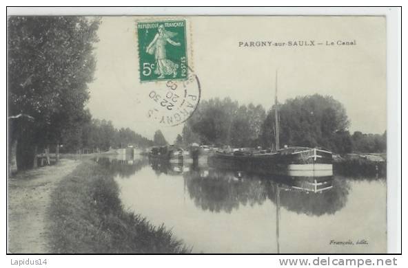 K 343 / CPA   PARGNY SUR SAULX  (51)   LE CANAL - Pargny Sur Saulx