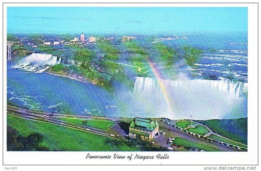 CANADA Panoramic View Of Niagara Falls Cp Couleur - Niagarafälle