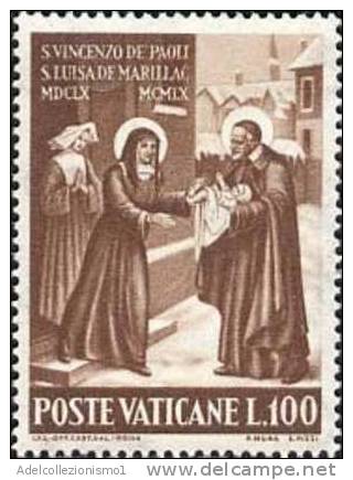 20609) 3º Centenario Della Nascita Si San Vincenzo De' Paoli E Di Santa Luisa De' Marillac - 6 Dicembre 1960 Serie Compl - Neufs