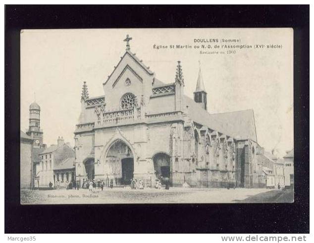 Doullens église St Martin édit.simonnin Animée Belle Carte - Doullens