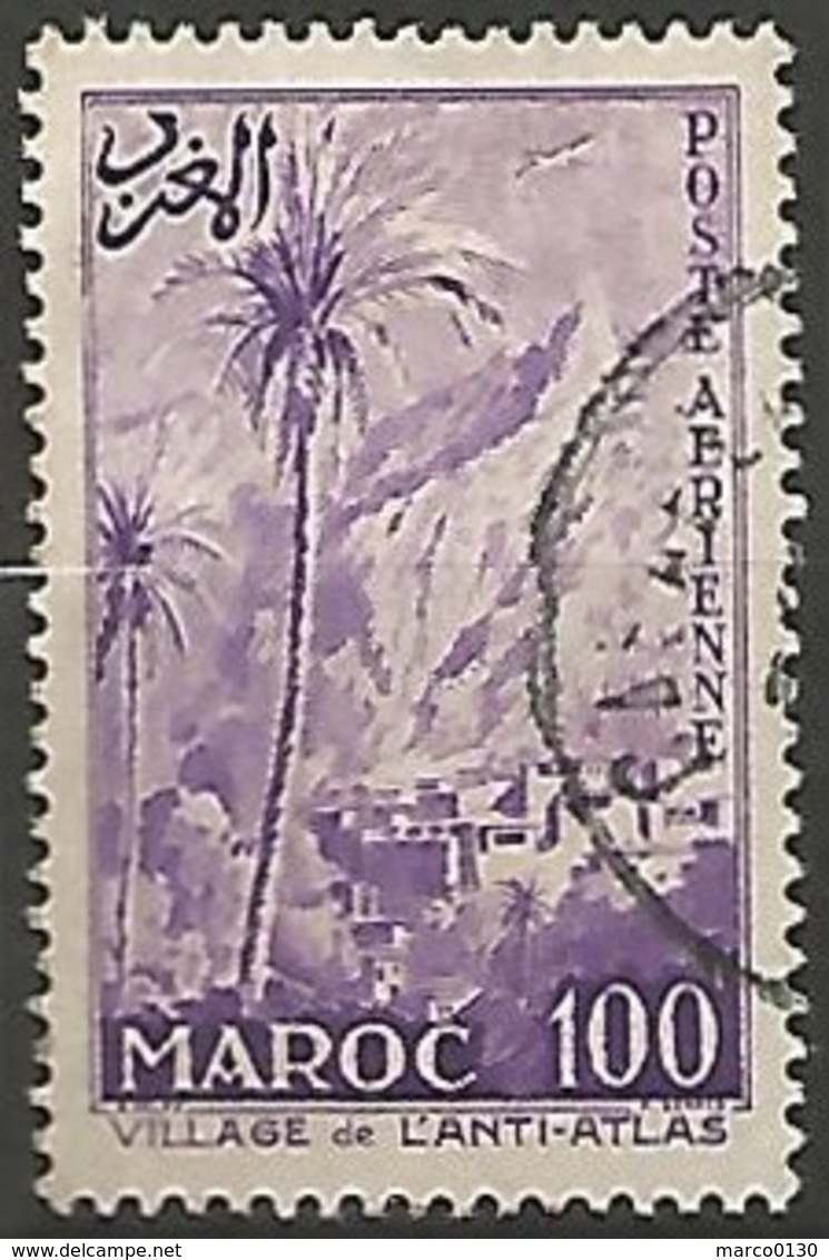 MAROC POSTE AERIENNE N° 100 OBLITERE - Aéreo