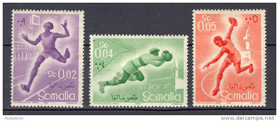 Somalia (AFIS) 1958 Mi. 340 Sports Running Football Discus Athletics MH - Somalie (AFIS)