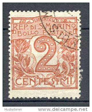 San Marino 1921 Mi. 68 Ciffer Ziffer - Oblitérés