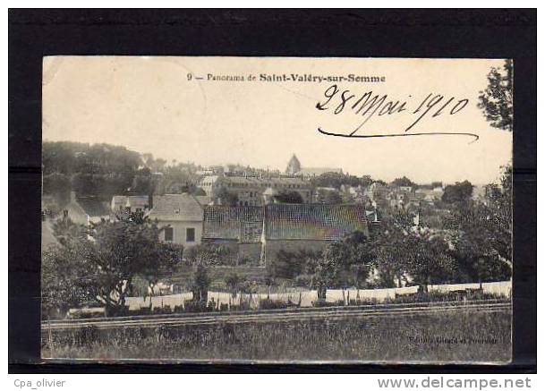 80 ST VALERY SUR SOMME Vue Générale, Panorama, Ed GF 9, 1910 - Saint Valery Sur Somme