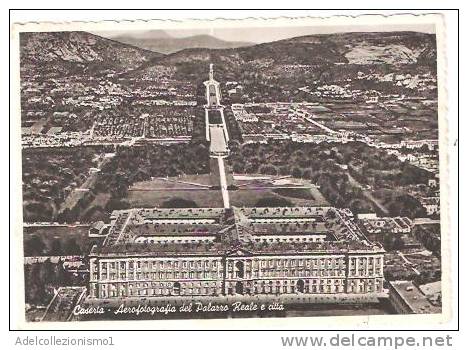 24889)cartolina Illustratoria  Caserta - Panorama Aereo Palazzo Reale - Caserta