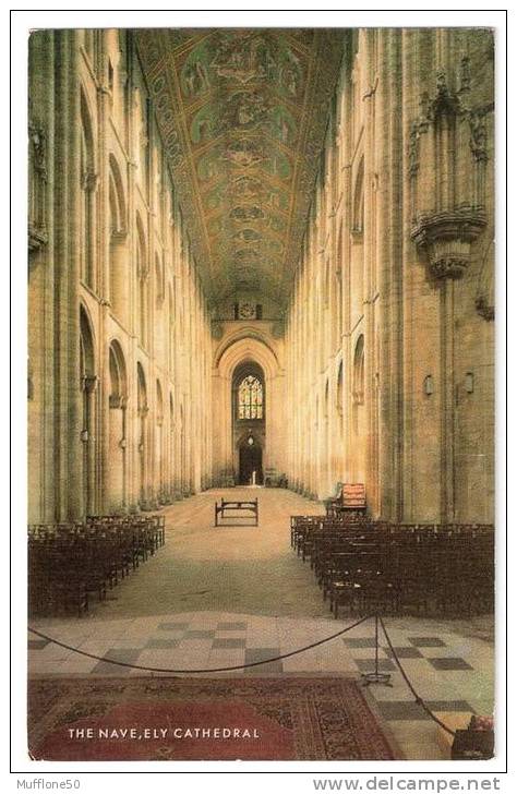 Inghilterra 1971. Cartolina Viaggiata Di ELY -  Cambridge, La Navata E La Cattedrale. - Ely