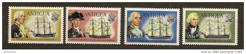 ANTIGUA  - 1970 - Navi , Bateaux    N. 235-237-240-241/** - 1960-1981 Ministerial Government