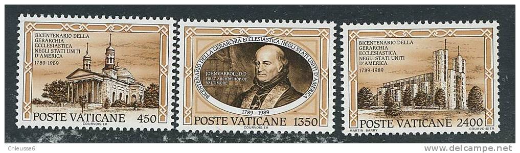 Vatican ** N° 864 à 866 - Hiérarchie écclésiastique . - Neufs