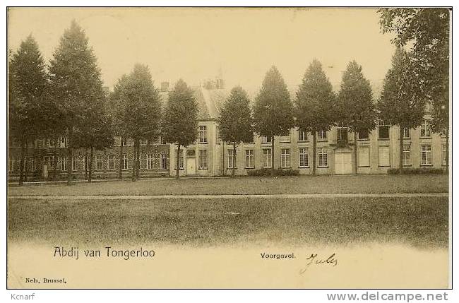 CP De TONGERLOO " Abdij Van Tongerloo - Voorgevel " Avec Cachet Relais De TONGERLOO ( ANVERS ) . - Westerlo