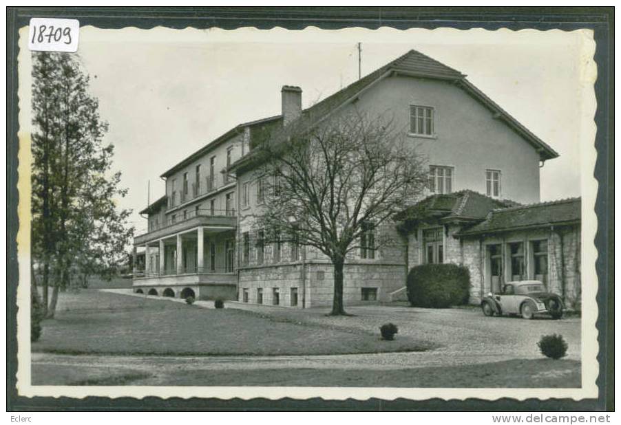 HOPITAL DU VAL DE RUZ - LANDEYEUX  - ( AU DOS: ADHERENCES DE PAPIER SUR LEQUEL LA CARTE ETAIT COLLEE ) - Val-de-Ruz