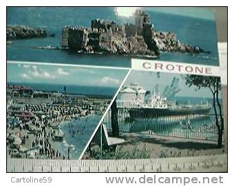 CROTONE  PORTO E NAVE SHIP CARGO VB1970  BV24854 - Crotone