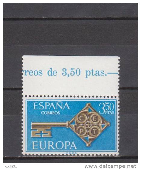 Espagne YT 1523 ** : Europa 68 , Clé - 1968