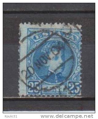 Espagne YT 218 Obl : Alphonse XIII , Belle Oblitération - Used Stamps