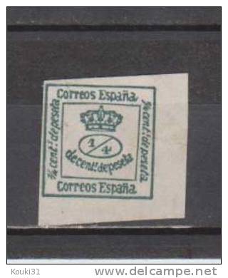 Espagne YT 172a (*) : Couronne Royale - Unused Stamps