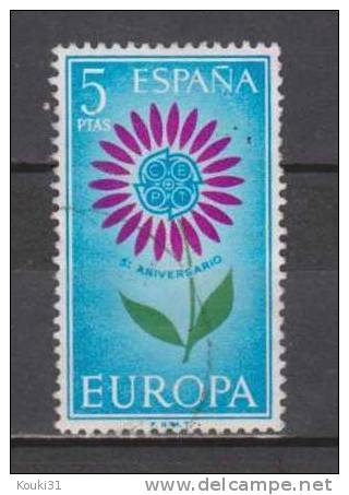 Espagne YT 1272 Obl : Europa 64 , Fleur - 1964