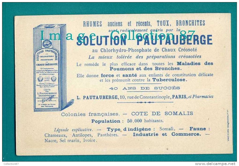 COTES Des SOMALIS - OBOCK - LE COURRIER Du HARRAR - PORT De DJIBOUTI - PUBLICITE PHARMACIE PAUTAUBERGE - Somalia