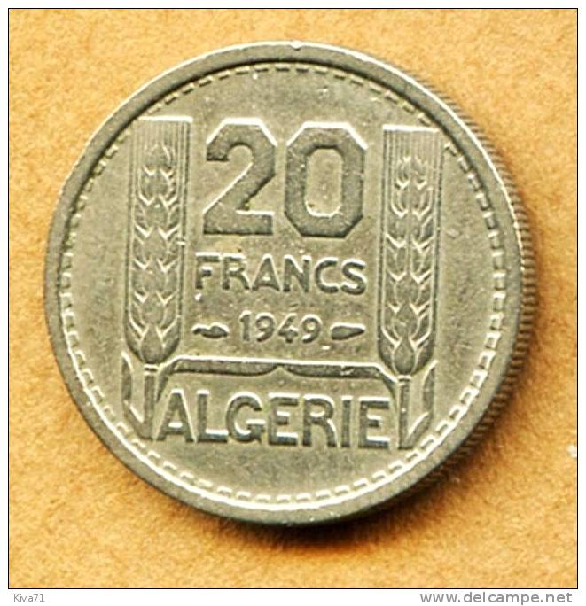 20 Francs 1949 "Algérie"   TTB - Autres & Non Classés