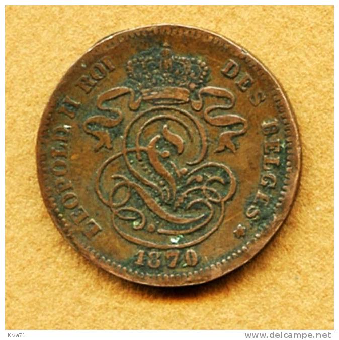 2 Centimes 1870 "BELGIQUE"   TTB/VF - 2 Cent