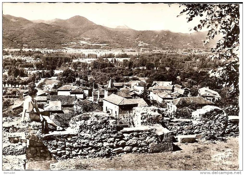 BARBAZAN...LE VILLAGE VU DE LA COLONIE DE VACANCES DES A.C.P.G. DE St NAZAIRE - Barbazan