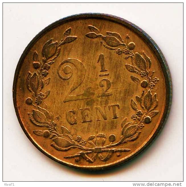 **Pas Courante** 2 1/2 Cent    "Hollande"   1881  XF/UNC - 1849-1890 : Willem III