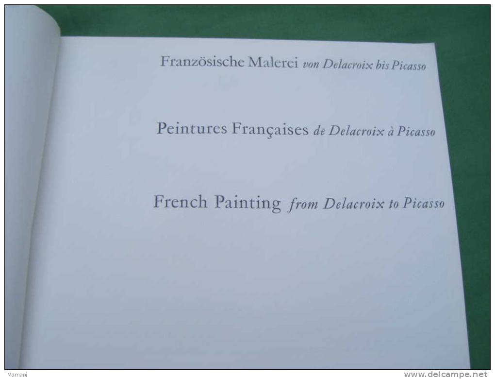 Peintures Francaises De Delacroix A Picasso Organisee Par La Wolkswagenwerk Du 8 Avril Au 31 Mai 1961 Stadthalle Etc..- - Kunst