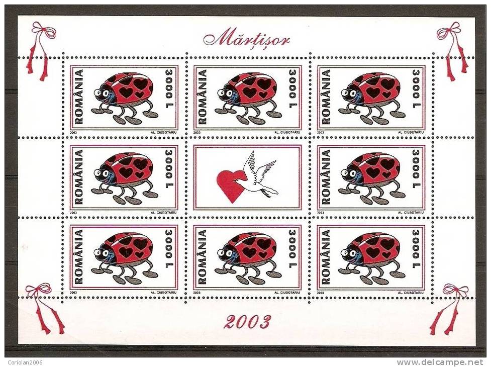 Romania 2003 / Martisor / 2 MS - Unused Stamps