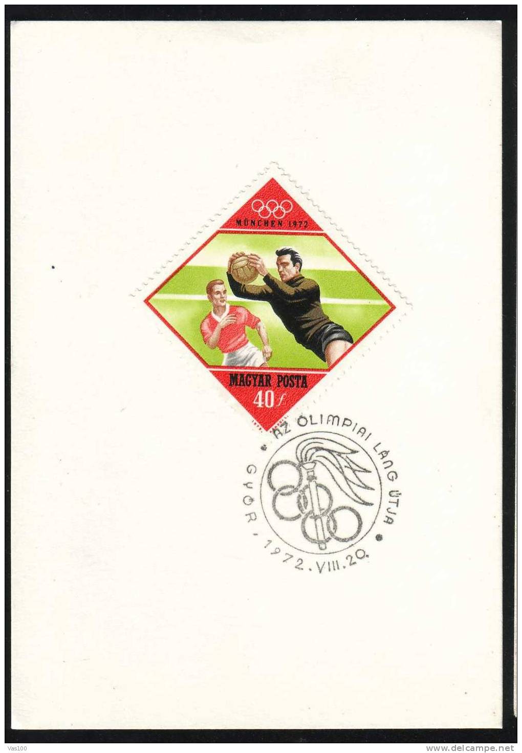 Hungary 1972   Obliteration Speciale Olympic Games Stamps Football,Soccer. - Championnat D'Europe (UEFA)