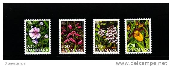 DENMARK/DANMARK - 1990  FLOWERS  SET  MINT NH - Ungebraucht