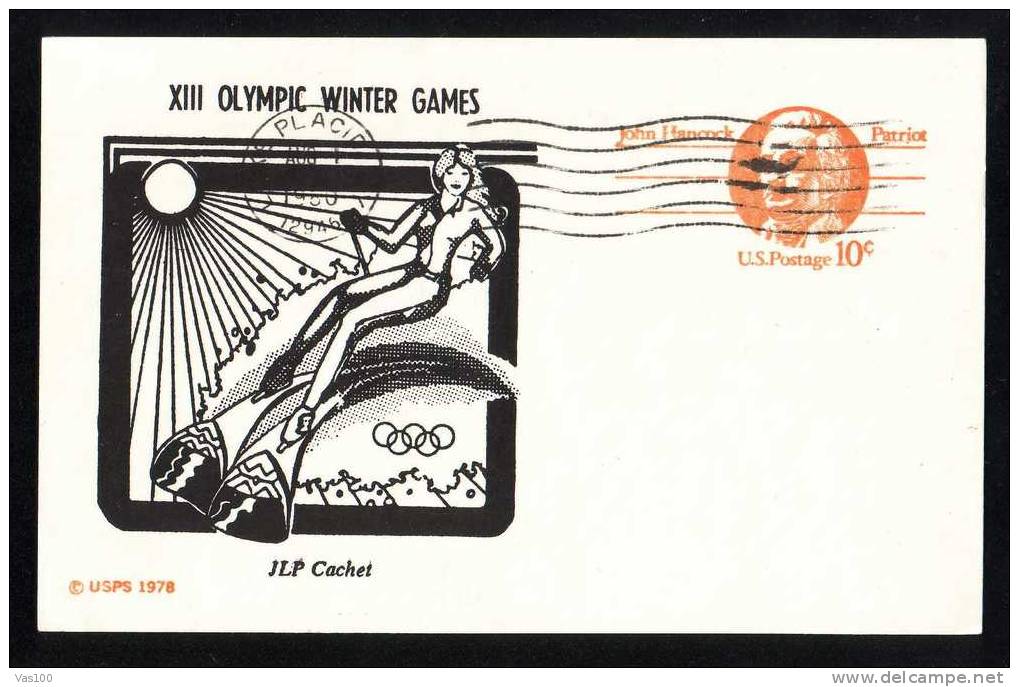 Olympic  Winter Games 1980 Lake Placid,PC USA. - Winter 1980: Lake Placid
