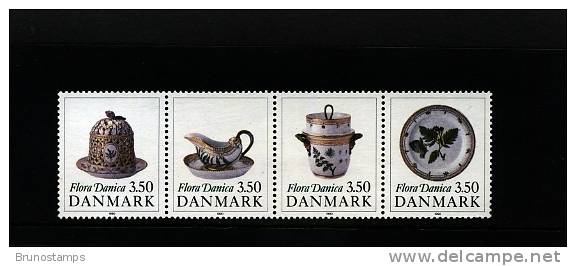 DENMARK/DANMARK - 1990  PORCELAIN  STRIP  MINT NH - Nuevos