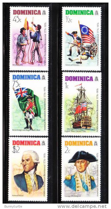 Dominica 1976 American Bicentennial Flag George Washington MNH - Dominica (...-1978)