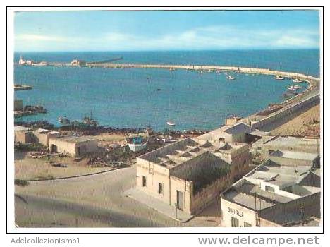 24966)cartolina Illustratoria  Marsala - Il Porto E  Panorama - Marsala