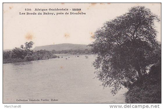 SOUDAN.LES BORDS DU BAKOY PRES DE DIOUBEBA Cp Petite Taches état - Soudan