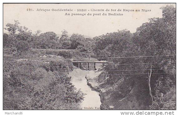 SOUDAN.CHEMIN DE FER DE KAYES AU NIGER AU PASSAGE DU PONT DU BADINKO - Sudan