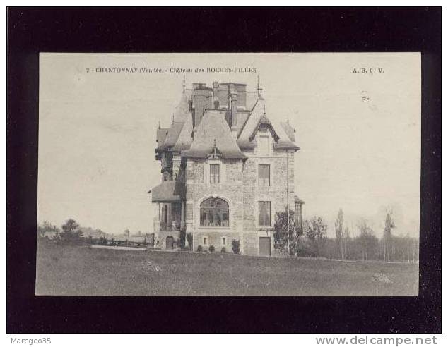 Chantonnay Chateau Des Roches Filées édit.A.B.C.V. N° 2 Belle Carte - Chantonnay