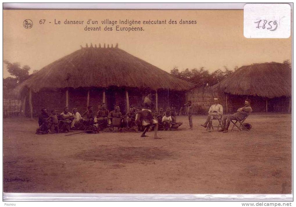 - CONGO - DANSEUR D UN VILLAGE INDIGENE EXECUTANT DES DANSES DEVANT DES EUROPEENS (1859) - Autres & Non Classés